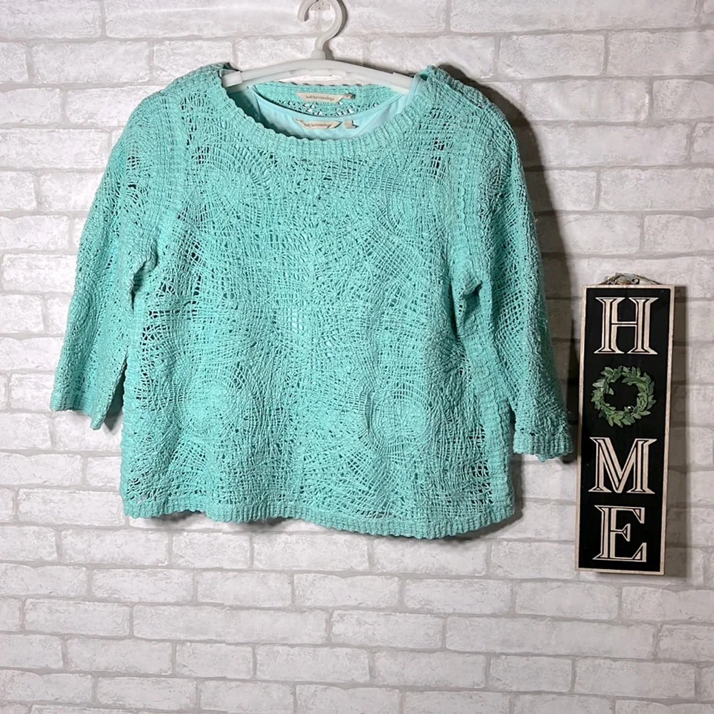 Soft surroundings laticia sweater & tank top size L - Picture 2 of 9